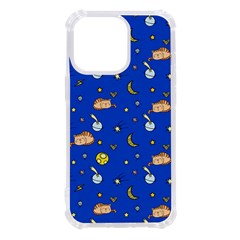 Cat Animals Sleep Stars Seamless Background Iphone 13 Pro Tpu Uv Print Case