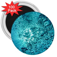 Nature Wallpaper Bubbles Water Bubbly 3  Magnets (100 Pack) by pakminggu