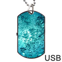 Nature Wallpaper Bubbles Water Bubbly Dog Tag Usb Flash (one Side) by pakminggu