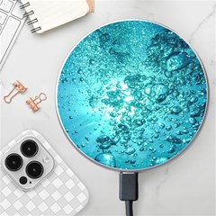 Nature Wallpaper Bubbles Water Bubbly Wireless Fast Charger(white) by pakminggu