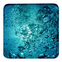 Nature Wallpaper Bubbles Water Bubbly Square Glass Fridge Magnet (4 Pack)