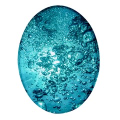 Nature Wallpaper Bubbles Water Bubbly Oval Glass Fridge Magnet (4 Pack) by pakminggu