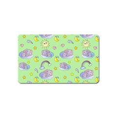 Elephant Sleeping Elephants Background Magnet (name Card) by pakminggu