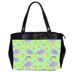 Elephant Sleeping Elephants Background Oversize Office Handbag (2 Sides) by pakminggu