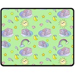 Elephant Sleeping Elephants Background Fleece Blanket (Medium) 60 x50  Blanket Front