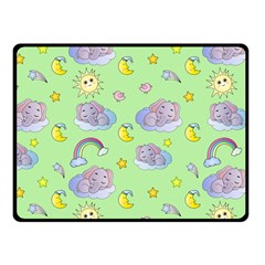 Elephant Sleeping Elephants Background Fleece Blanket (small) by pakminggu