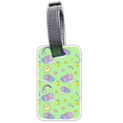 Elephant Sleeping Elephants Background Luggage Tag (two Sides) by pakminggu