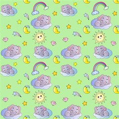 Elephant Sleeping Elephants Background Play Mat (rectangle) by pakminggu