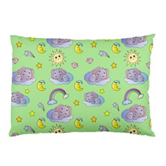 Elephant Sleeping Elephants Background Pillow Case (two Sides) by pakminggu