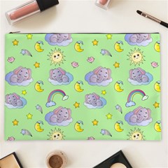 Elephant Sleeping Elephants Background Cosmetic Bag (xxl) by pakminggu