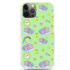 Elephant Sleeping Elephants Background Iphone 12 Pro Max Tpu Uv Print Case by pakminggu