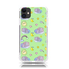 Elephant Sleeping Elephants Background Iphone 11 Tpu Uv Print Case by pakminggu