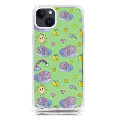 Elephant Sleeping Elephants Background Iphone 14 Plus Tpu Uv Print Case by pakminggu