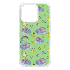 Elephant Sleeping Elephants Background Iphone 14 Pro Tpu Uv Print Case