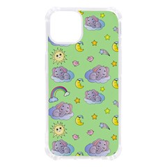 Elephant Sleeping Elephants Background Iphone 13 Tpu Uv Print Case