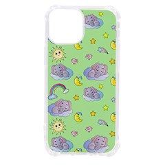 Elephant Sleeping Elephants Background Iphone 13 Mini Tpu Uv Print Case by pakminggu