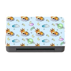 Pattern Giraffe Animal Seamless Scrapbooking Blue Memory Card Reader With Cf by pakminggu