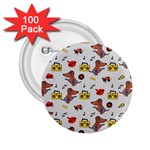 Background Pattern Texture Design Dog Music 2.25  Buttons (100 pack)  Front