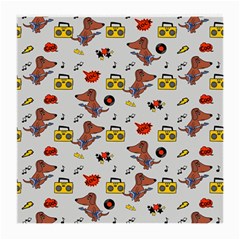 Background Pattern Texture Design Dog Music Medium Glasses Cloth by pakminggu