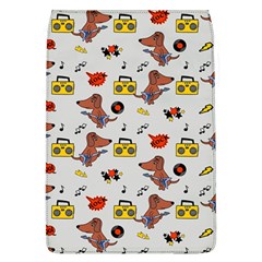 Background Pattern Texture Design Dog Music Removable Flap Cover (l) by pakminggu