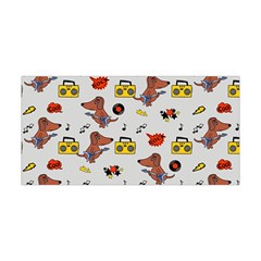 Background Pattern Texture Design Dog Music Yoga Headband by pakminggu