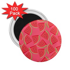 Watermelon Background Watermelon Wallpaper 2 25  Magnets (100 Pack)  by pakminggu