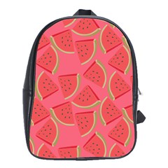 Watermelon Background Watermelon Wallpaper School Bag (large) by pakminggu