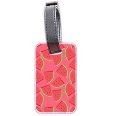 Watermelon Background Watermelon Wallpaper Luggage Tag (two Sides) by pakminggu