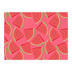 Watermelon Background Watermelon Wallpaper Two Sides Premium Plush Fleece Blanket (mini) by pakminggu