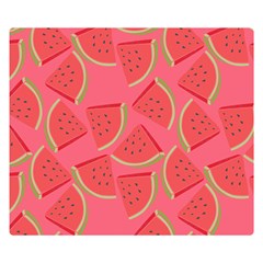 Watermelon Background Watermelon Wallpaper Two Sides Premium Plush Fleece Blanket (small) by pakminggu