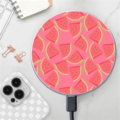 Watermelon Background Watermelon Wallpaper Wireless Fast Charger(white) by pakminggu