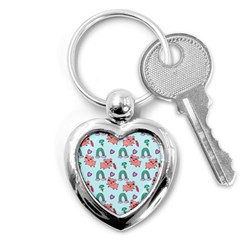 Pigs Pattern Art Design Drawing Sketch Wallpaper Key Chain (heart) by pakminggu