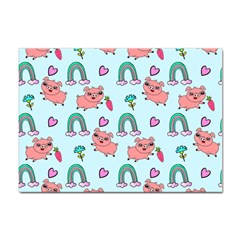 Pigs Pattern Art Design Drawing Sketch Wallpaper Sticker A4 (10 Pack) by pakminggu