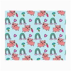 Pigs Pattern Art Design Drawing Sketch Wallpaper Small Glasses Cloth (2 Sides) by pakminggu