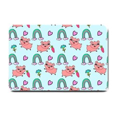 Pigs Pattern Art Design Drawing Sketch Wallpaper Small Doormat by pakminggu