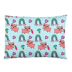 Pigs Pattern Art Design Drawing Sketch Wallpaper Pillow Case by pakminggu