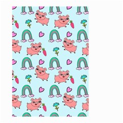 Pigs Pattern Art Design Drawing Sketch Wallpaper Small Garden Flag (two Sides) by pakminggu