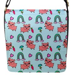 Pigs Pattern Art Design Drawing Sketch Wallpaper Flap Closure Messenger Bag (s) by pakminggu