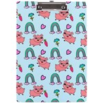 Pigs Pattern Art Design Drawing Sketch Wallpaper A4 Acrylic Clipboard Front