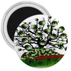 Watermelon Tree Abstraction On Watermelon Abundance 3  Magnets by pakminggu