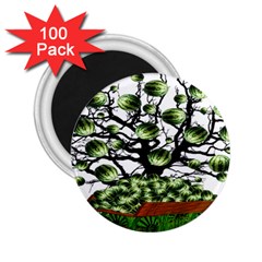 Watermelon Tree Abstraction On Watermelon Abundance 2 25  Magnets (100 Pack)  by pakminggu