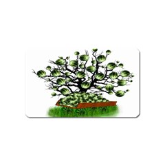 Watermelon Tree Abstraction On Watermelon Abundance Magnet (name Card) by pakminggu