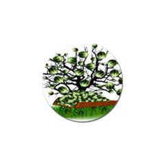 Watermelon Tree Abstraction On Watermelon Abundance Golf Ball Marker by pakminggu