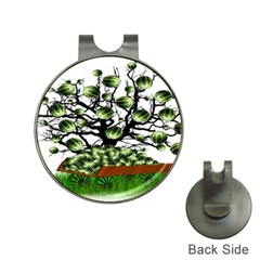 Watermelon Tree Abstraction On Watermelon Abundance Hat Clips With Golf Markers by pakminggu