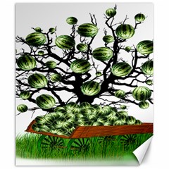 Watermelon Tree Abstraction On Watermelon Abundance Canvas 20  X 24  by pakminggu