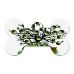 Watermelon Tree Abstraction On Watermelon Abundance Dog Tag Bone (Two Sides) Front