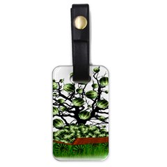 Watermelon Tree Abstraction On Watermelon Abundance Luggage Tag (one Side) by pakminggu