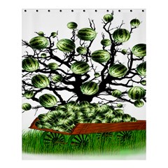 Watermelon Tree Abstraction On Watermelon Abundance Shower Curtain 60  X 72  (medium)  by pakminggu