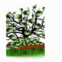 Watermelon Tree Abstraction On Watermelon Abundance Small Garden Flag (two Sides) by pakminggu