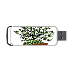 Watermelon Tree Abstraction On Watermelon Abundance Portable Usb Flash (two Sides) by pakminggu